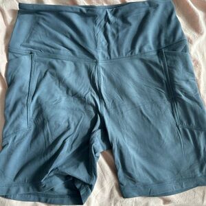 Free Fly Apparel Women's grey/blue  Athletic Shorts